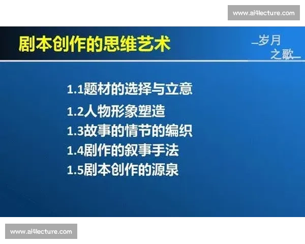 剧本创作的多元形式与技巧探索 如何在不同剧本体裁中展现独特叙事魅力